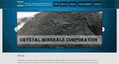 Desktop Screenshot of crystal-minerals.com