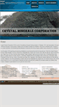 Mobile Screenshot of crystal-minerals.com
