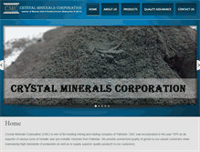 Tablet Screenshot of crystal-minerals.com